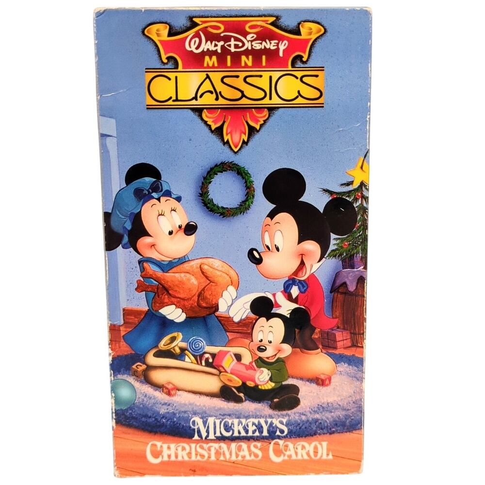 Mickey's Christmas Carol VHS Walt Disney Mini Classics 1983 Family Holiday Tape